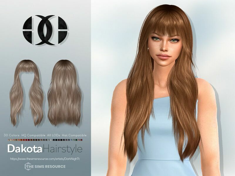 Dakota Hairstyle Sims 4 CC