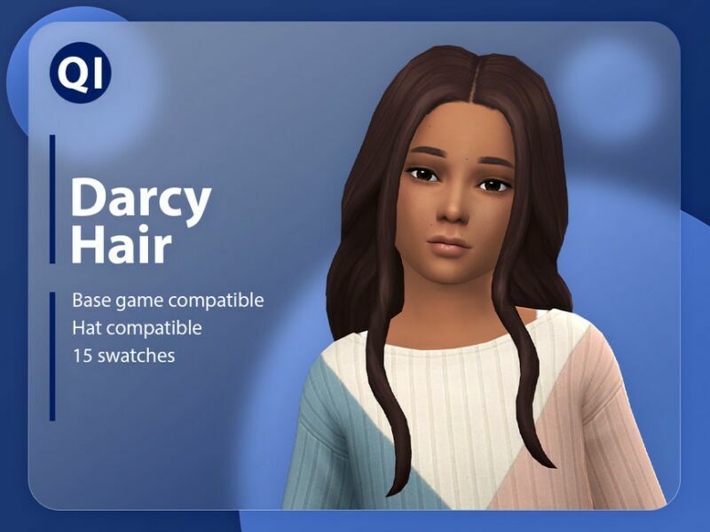 Darcy Hair By Qicc Sims 4 CC