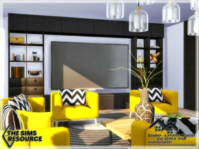 Daro – Living Room – CC Only TSR By Marychabb Sims 4 CC