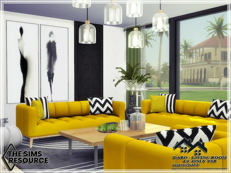 sims 4 cc daro living room cc only tsr by marychabb 2