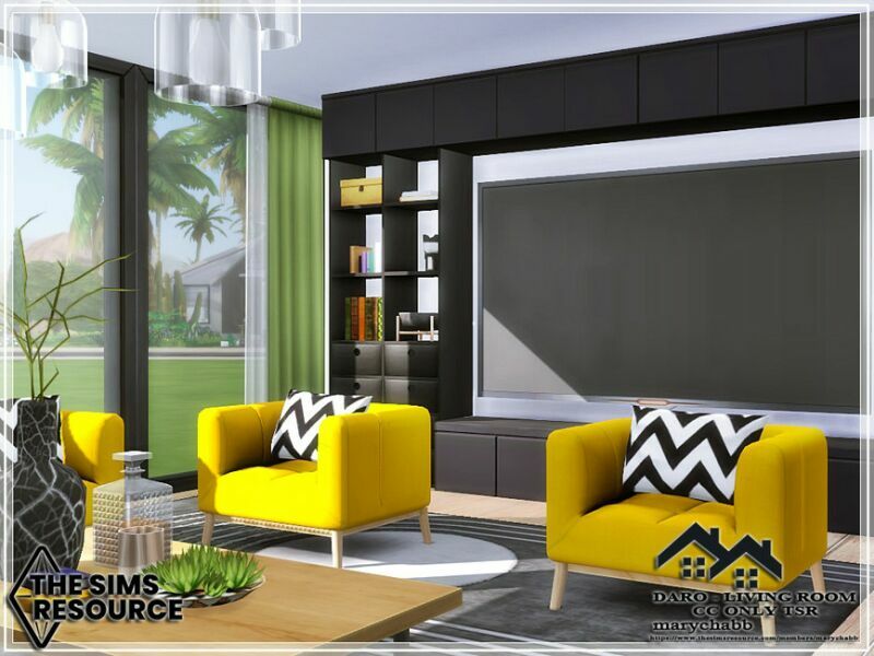 sims 4 cc daro living room cc only tsr by marychabb 4