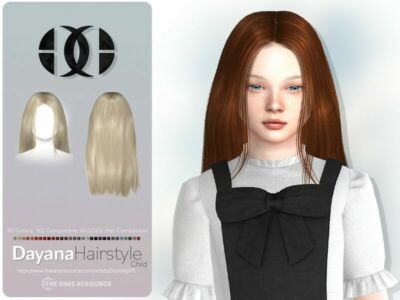 Dayana Hairstyle Child By Darknightt Sims 4 CC