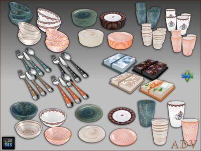 Decorative Tableware Sims 4 CC