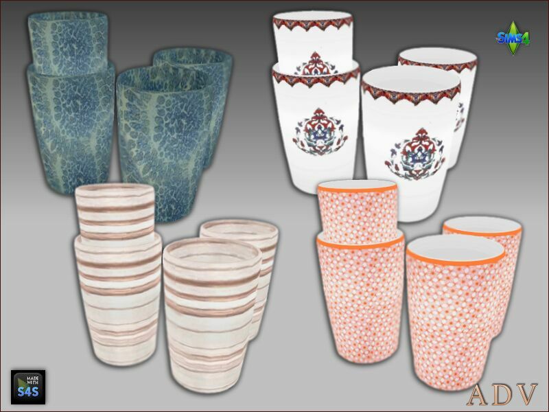 sims 4 cc decorative tableware 7