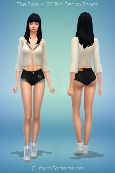 Denim Shorts Sims 4 CC