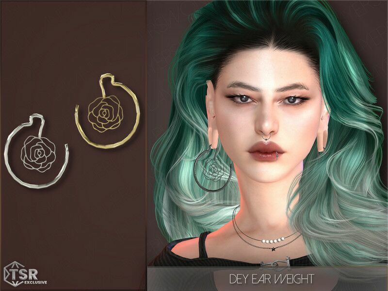 DEY EAR Weights By Playerswonderland Sims 4 CC