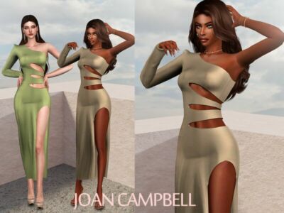 Diana Long Dress Sims 4 CC