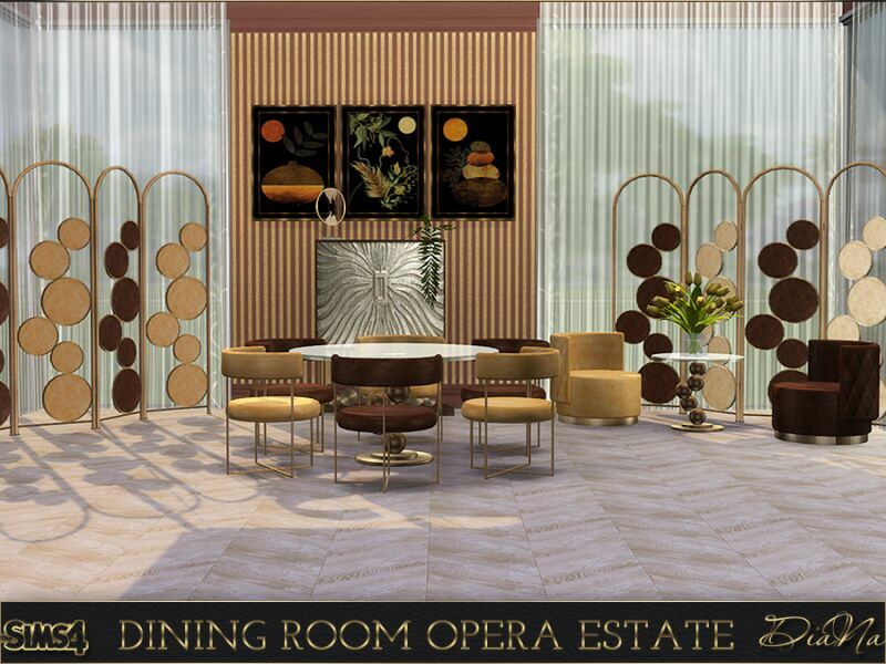 Dining Room Opera Estate By Dianasims Sims 4 CC