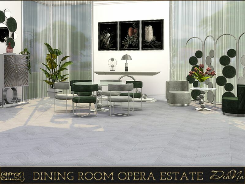 sims 4 cc dining room opera estate by dianasims 4