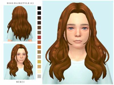 Dios Hairstyle For Child In / Female Sims 4 CC