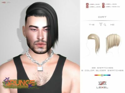 Dirt – Hairstyle (Grunge Collection) Sims 4 CC