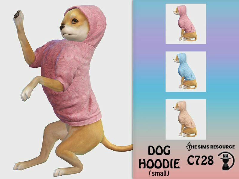 DOG Hoodie C728 By Turksimmer Sims 4 CC