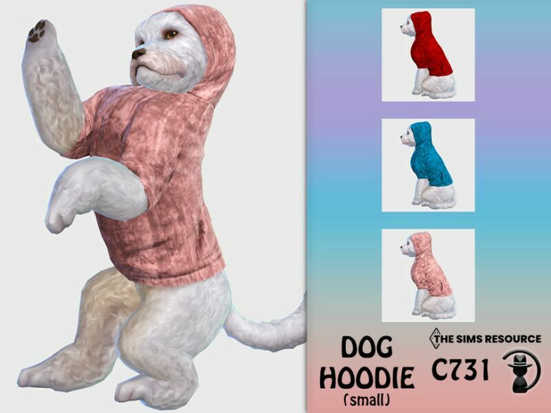 DOG Hoodie C731 By Turksimmer Sims 4 CC