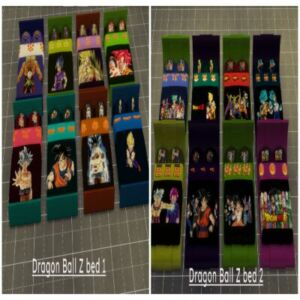 Dragon Ball Z BED By Moonlightsimmer Sims 4 CC