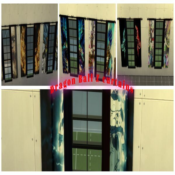 Dragon Ball Z Curtains By Moonlightsimmer Sims 4 CC