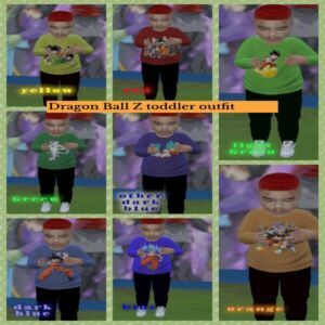 Dragon Ball Z Toddler Outfit By Moonlightsimmer Sims 4 CC