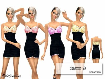 Dress 3 By Mahocreations Sims 4 CC