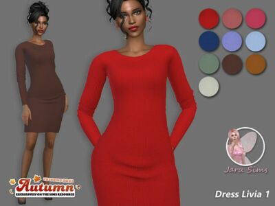 Dress Livia 1 Sims 4 CC