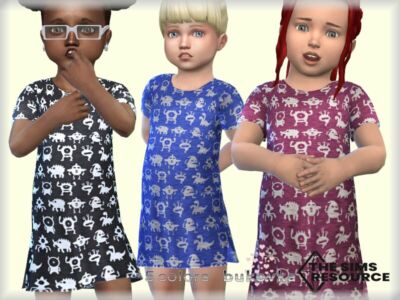 Dress Monsters By Bukovka Sims 4 CC