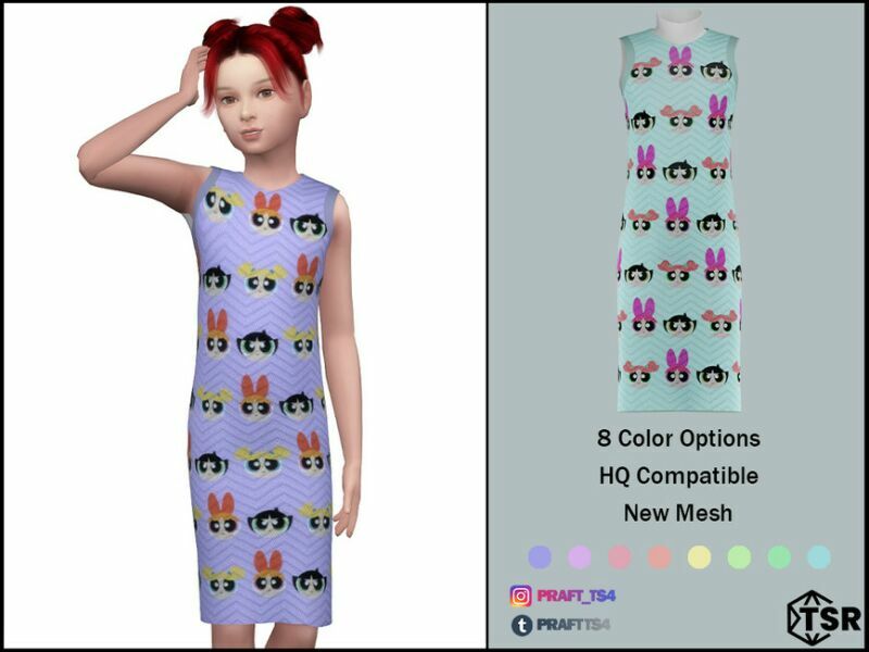 Dress NO. 32 By Praft Sims 4 CC