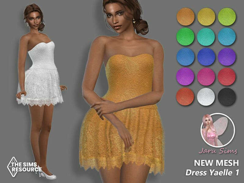 Dress Yaelle 1 – NEW Mesh Sims 4 CC