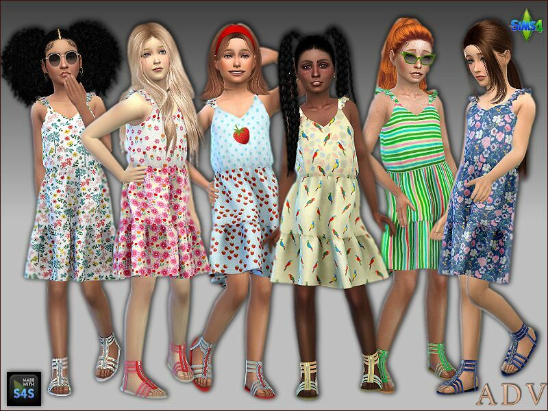 Dresses And Shoes Sims 4 CC