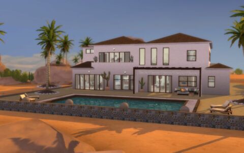 Eagle Rock Estate – CC Build By Similebuilds Sims 4 CC