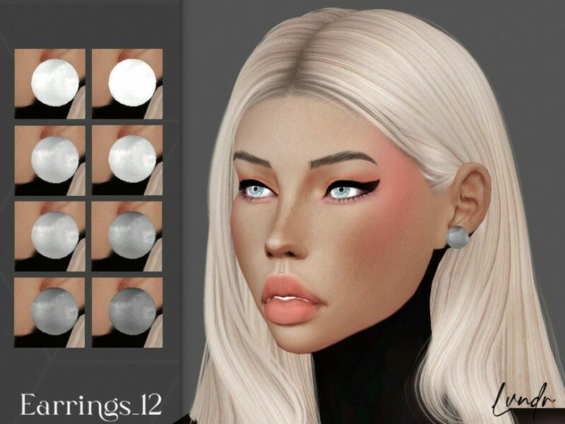 Earrings_12 By Lvndrcc Sims 4 CC