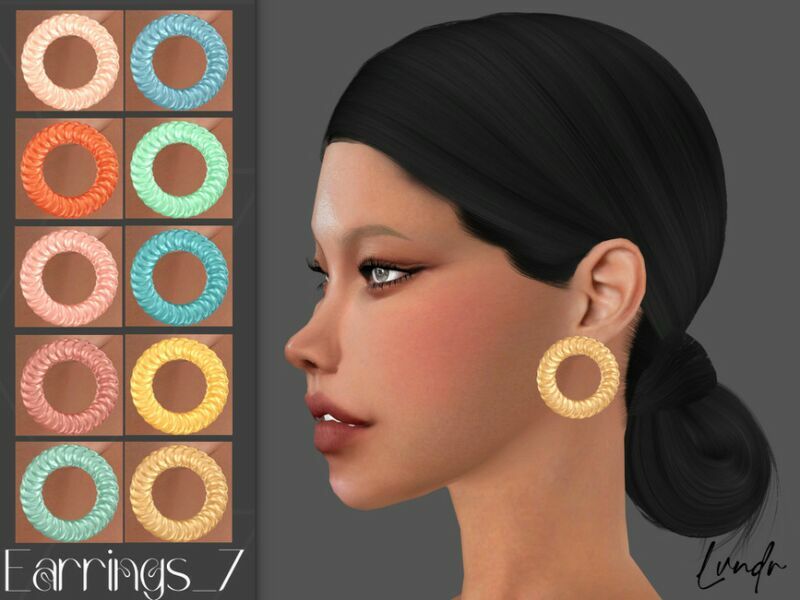 Earrings_7 By Lvndrcc Sims 4 CC