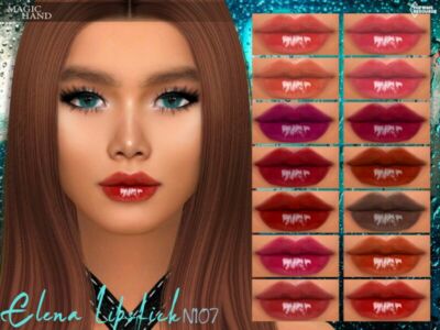 Elena Lipstick N107 By Magichand Sims 4 CC