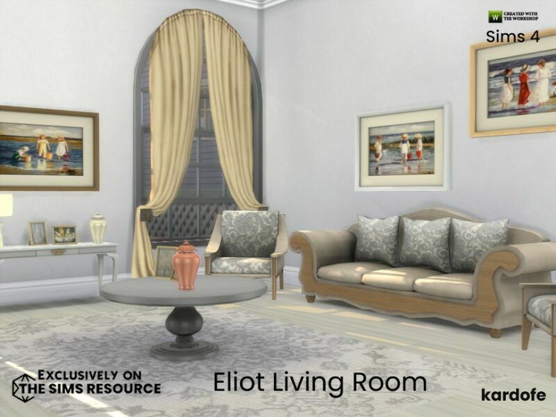 Eliot Living Room By Kardofe Sims 4 CC