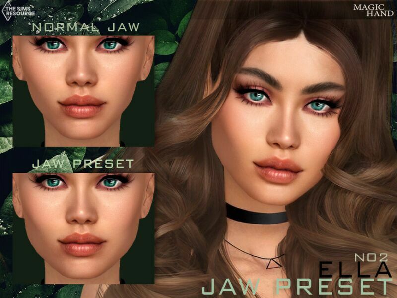 Ella JAW Preset N02 By Magichand Sims 4 CC