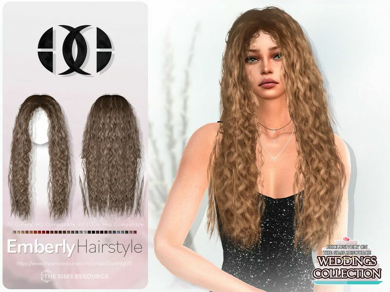 Emberly Hairstyle Sims 4 CC