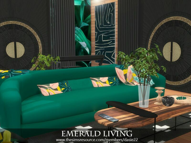 sims 4 cc emerald living by dasie2 4