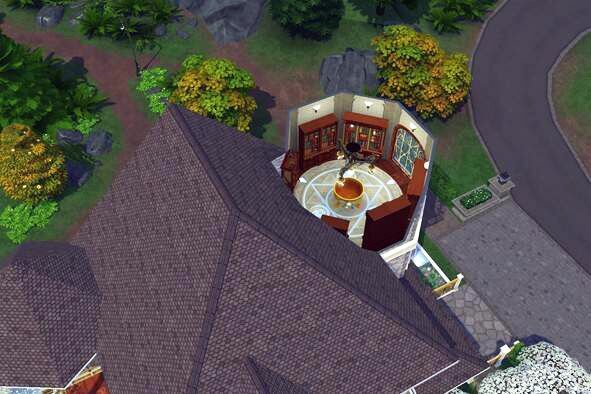 sims 4 cc enchantresss mansion no cc halloween 2023 10