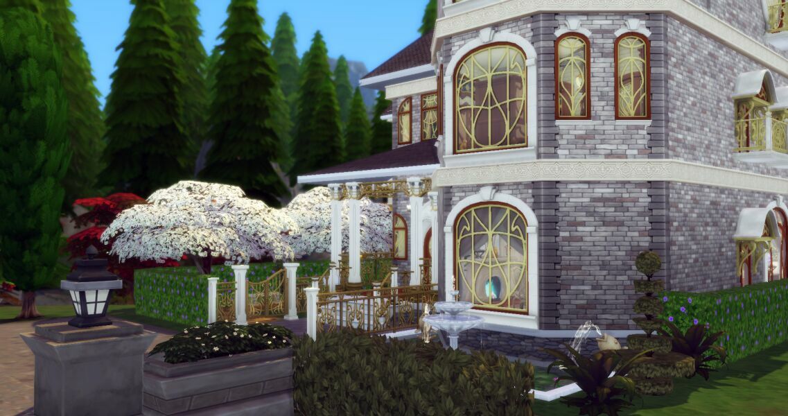 sims 4 cc enchantresss mansion no cc halloween 2023 3