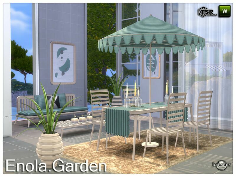 Enola Garden By Jomsims Sims 4 CC