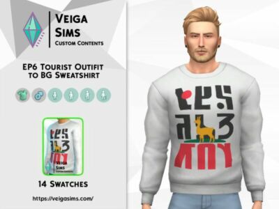 EP6 Tourist Ouftif To BG Sweatshirt Sims 4 CC