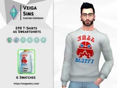 EP8 T-Shirts AS Sweatshirts Sims 4 CC