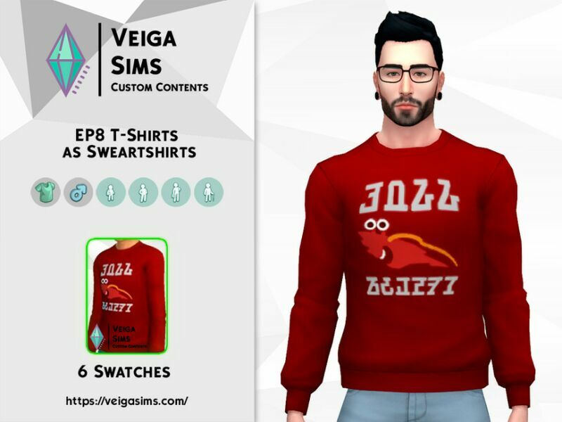 sims 4 cc ep8 t shirts as sweatshirts 2