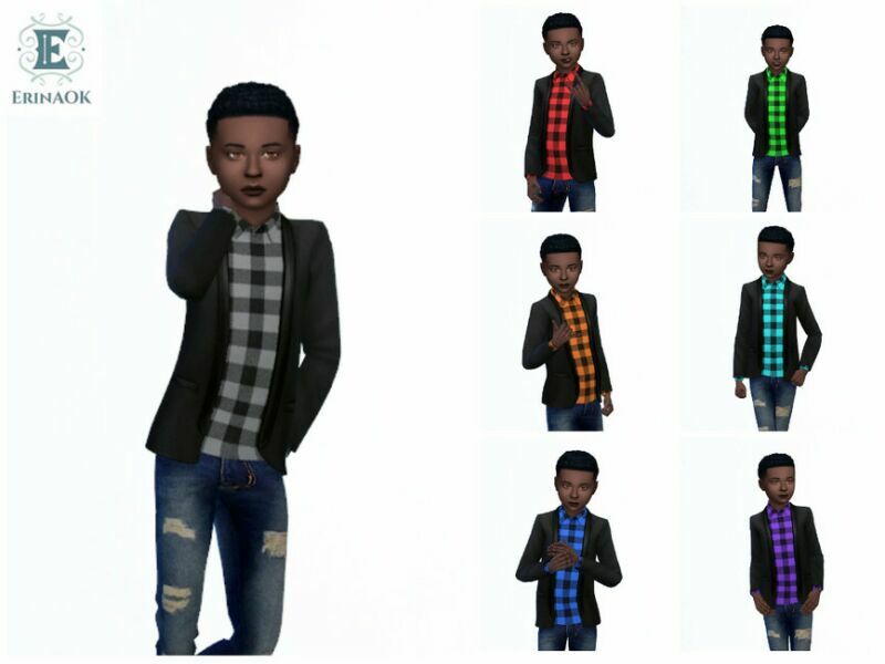 Erinaok Boy’S Jacket 1230 (GET Famous Needed) By Erinaok Sims 4 CC