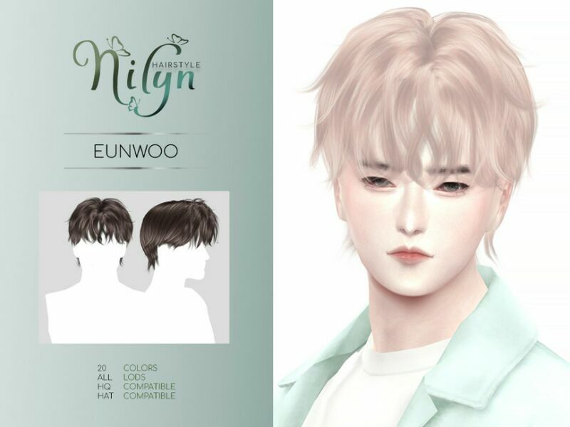 sims 4 cc eunwoo hair new mesh by nilyn 2