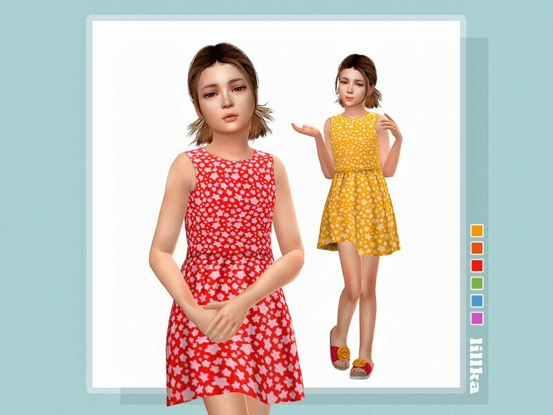 Everly Dress Sims 4 CC