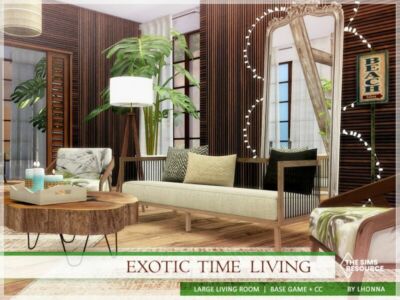 Exotic Time Living /TSR CC Only/ By Lhonna Sims 4 CC