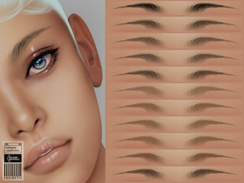 Eyebrows | N46 By Cosimetic Sims 4 CC