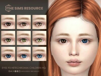 Eyes 93 Heterochromia Children HQ Sims 4 CC