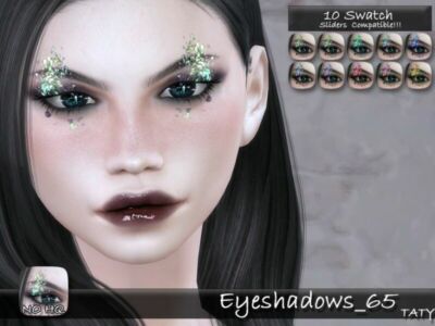 Eyeshadows_65 By Tatygagg Sims 4 CC