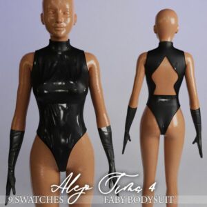 Faby Bodysuit + Gloves Sims 4 CC