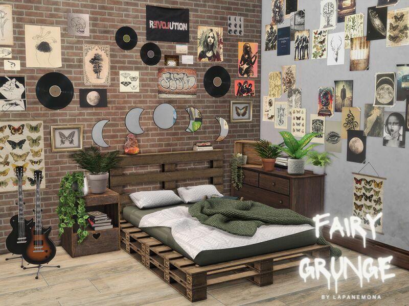 Fairy Grunge Bedroom By Lapanemona Sims 4 CC