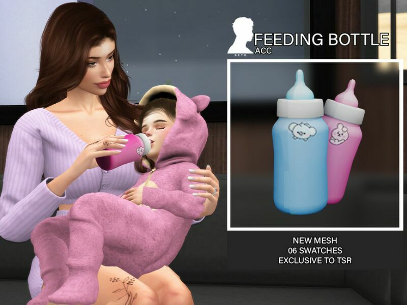 Feeding Bottle (ACC) Sims 4 CC